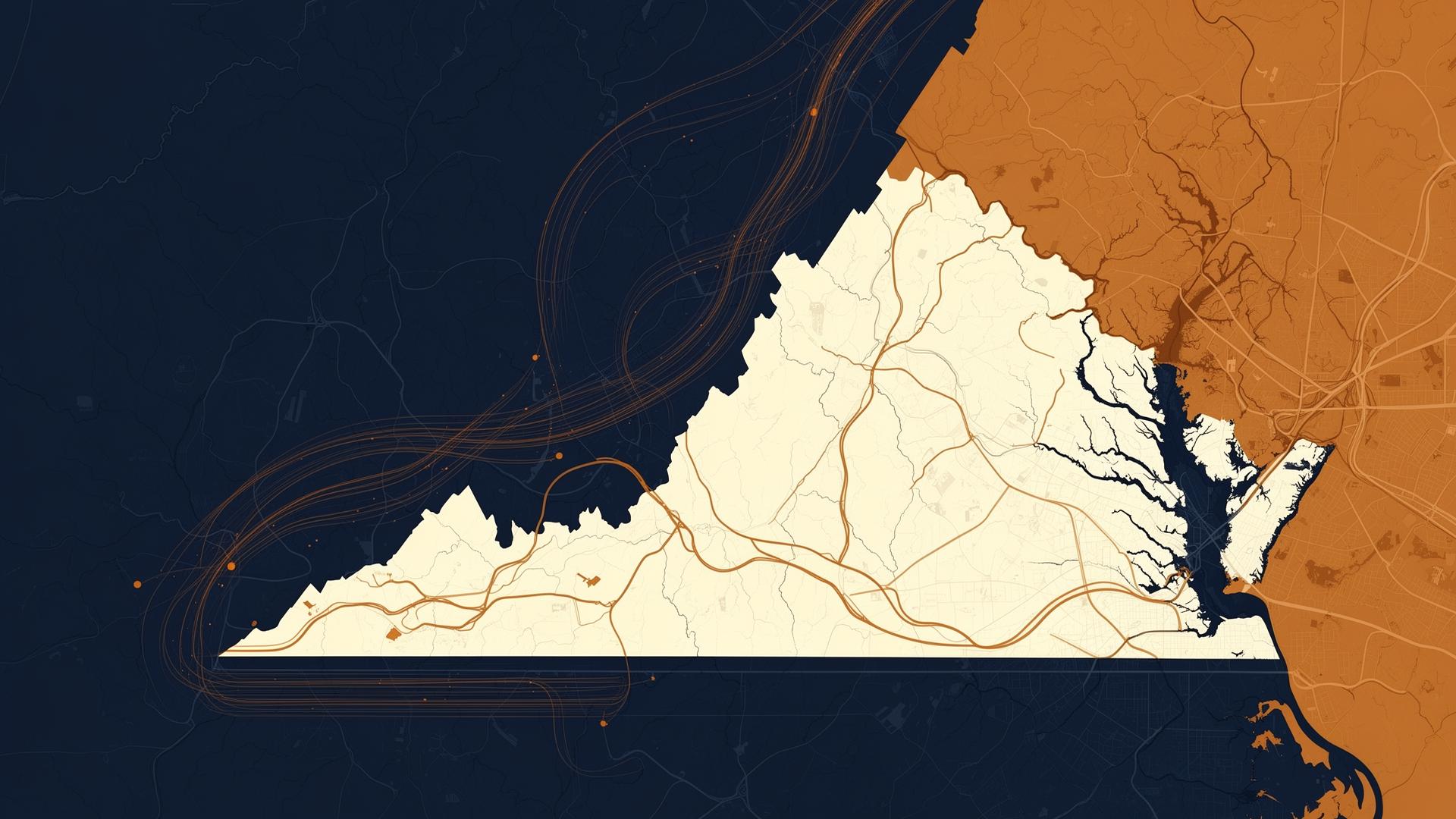 Virginia data topography